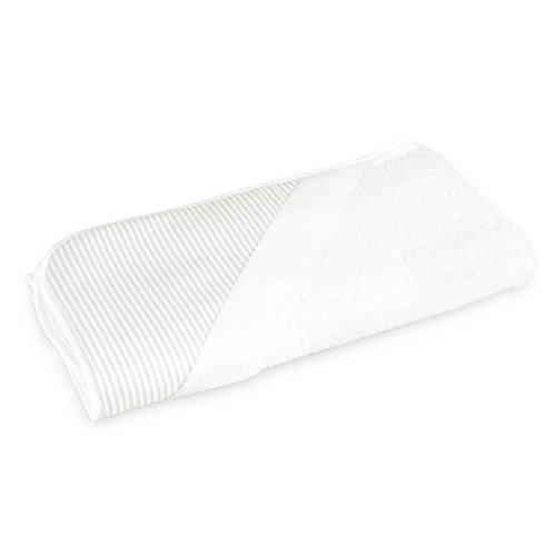CAPA DE BAÑO ESTAMPADA RAYAS GRIS para bordar a punto de cruz