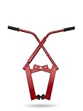 Bordsteinzange 100kg 0-370mm – Verstellbarer Steinheber Pflastersteinzange Bordsteinträger Versetztrage Gummierte Backen rutschfest – Profi Steinzange rot