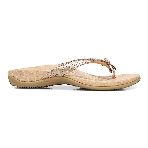 Vionic Bella - Women's Orthotic Sandals Rose Gold Metallic C - 7.5 Medium #TOP4
