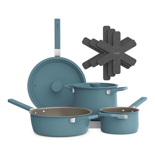 Bella StoreMore 9-Piece Cookware Set, Surf