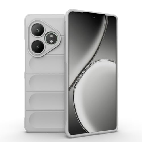 Custodia Liquido Airbag per Realme GT 6 GT 6T 6.78 Inches - silicone bianco