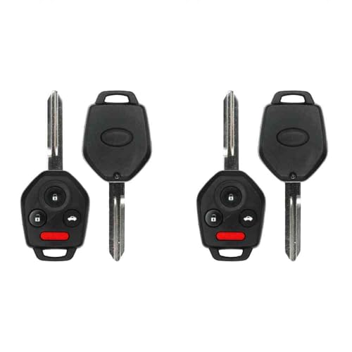 Replacement Keyless Remote Head Key Fob for Subaru Tribeca 2009 FCC CWTWBU766 Part Number 57497AG48A Pack of 2