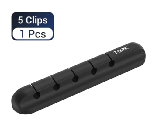 Organizador De Fios Adesivo Mesa 3/5/7 Cabos Escritório Office Organizador De Cabos (1 Item para 5 e