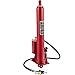VEVOR Hydraulic/Pneumatic Long Ram Jack, 8 Tons/17363 lbs Capacity, with Single Piston Pump and Clevis Base, Manual Cherry Picker w/Handle, for Garage/Shop Cranes, Engine Lift Hoist, Red