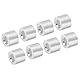 PATIKIL 20 Stück Aluminiumhülse Ovale 3/16/5mm Drahtseilhülsen Aluminum Crimpschlaufe Hülse für Drahtseil und Kabel Zwinge, Silber