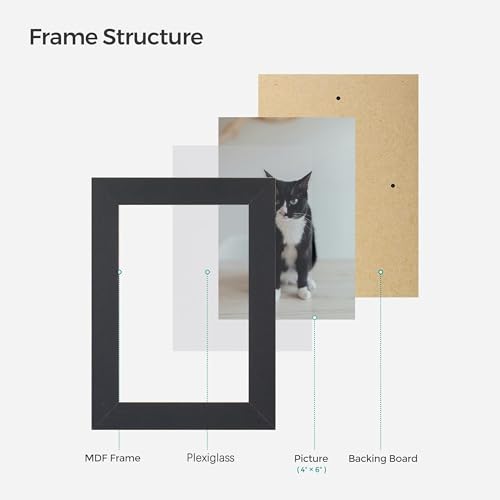 Scholartree Collage Picture Frames for 10 Photos, 4 x 6 Inches, Assembly Required, Black by Scholartree - Image 5