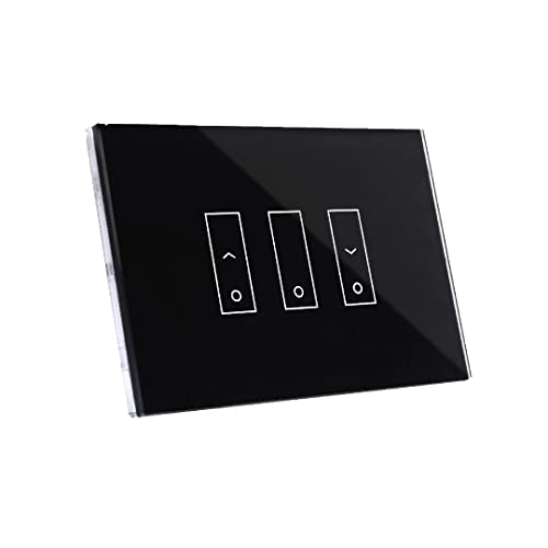 Interruttore di design iotty i3S PLUS, domotica wifi, gestione intelligente di tende e tapparelle, deviatore wifi compatibile con Google Home, Alexa e Siri con sensori di temperatura e luminosità