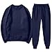 Girls Sweatsuit 2 Piece Outfits Fashion Crewneck Sweatshirts and Sweatpants Pockets Fall Winter (Navy, 2-3 Years)