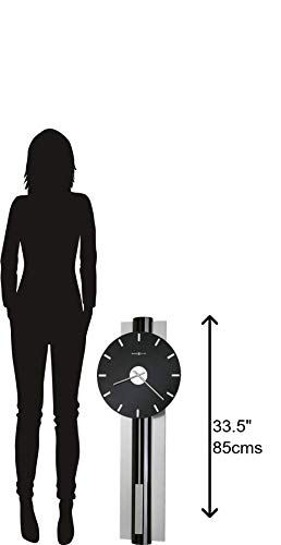 Howard Miller Hudson Wall Clock 625-403 – Contemporary Nickel With Quartz Movement #TOP3