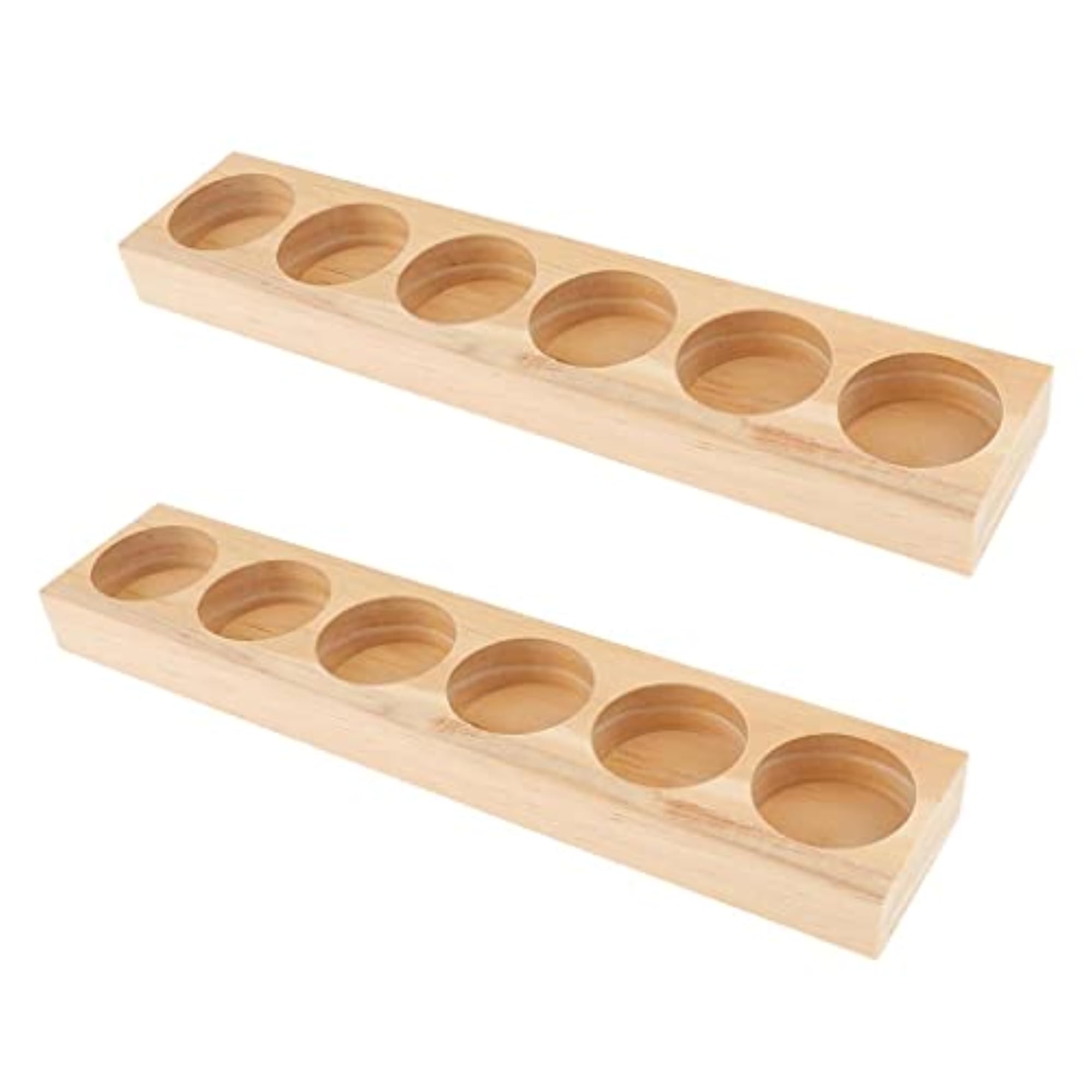 Wood Essential Oil Displaying Storage Rack for 6pcs 15ml Bottles