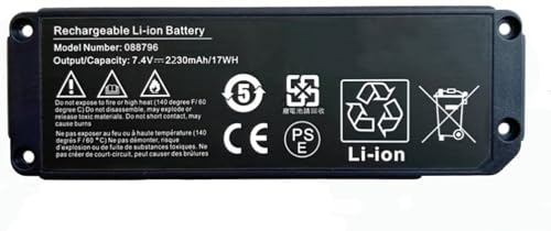 ASKC 088796 088789 088772 080841 Replacement Batterie pour Bose Soundlink Mini 2, Soundlink Mini II Bluetooth Speaker 7.4V 2230mAh 17Wh