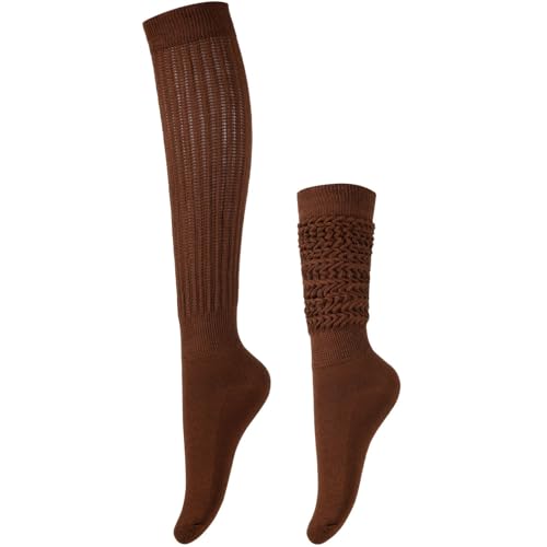 RMSWEETYIL Womens Long Slouch Scrunch Socks High Stacked Boot Tube Socks