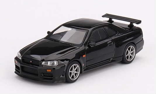 Amazon | 1/64 MINI-GT スカイライン GT-R R34 V-Spec ブラックパール