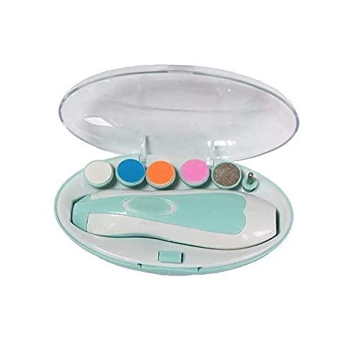 MD SALES Baby Nail Trimmer for New Born with Lights, Electric Baby Nail Cutter 0-6 Months with Multiple Filer Heads Adjustment,New Born Baby Products-Multicolour, 1 Count-image-30