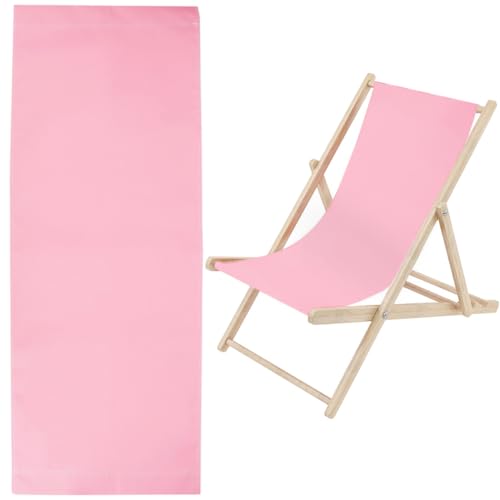 GORGECRAFT 1 Pieza de Repuesto para Silla de Playa Lona de 435 x 1165 mm Tela Oxford Tela Rosa para Silla Repuesto de Eslinga Reclinable para Tomar el Sol Jardín Patio Relajación En la Playa