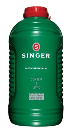 Óleo Industrial Singer para Máquinas de Costura, 1 Litro, ISO VG-22, Mineral com Antioxidante