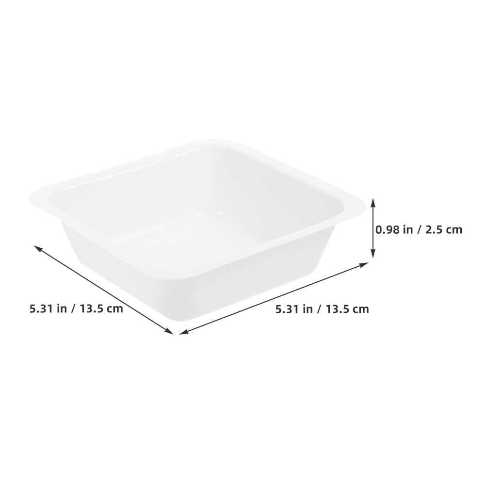 Mini Piatti Di Pesatura Quadrati 5.31X5.31X2.95In Set Da 30 Contenitori in Plastica Bianca Usa E Getta Per Laboratorio Misurazioni Accurate Efficienza Pulizia