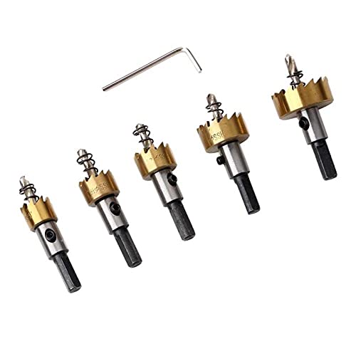 Juego de 5 brocas de carburo para metal 16-30 mm miniatura 2