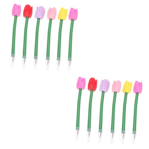Fournitures scolaires et bureaux pour filles avec ces stylos à bille fleurs tulipes