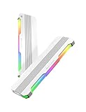 EZDIY-FAB RH01 ARGB RAM disipador de calor, esparcidor de calor de memoria RGB para DDR5 DDR4, enfriador RAM de aluminio con iluminación ARGB de 5 V y 3 pines, refrigeración de memoria para PC para
