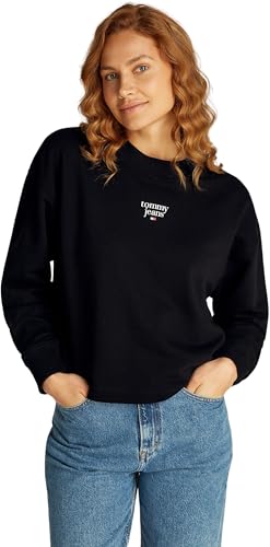 Sweat à col rond Tommy Jeans pour femme en coton bio