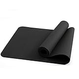 TongNS1 Yogamatte Gymnastikmatte Trainingsmatte Fitnessmatte Umweltfreundlich rutschfeste Gepolsterte Sehr Weich TPE Material 6mm Dick72 * 24 Zoll,Yoga Pilates Fitness Workout