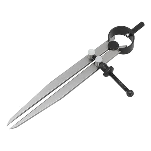 EpheyFIF Pointes de séparation pointues Outil de mesure Outil de mesure en acier carbone Cuir Diviseur Traitement du cuir Jauge de marquage Nouveau Pratique