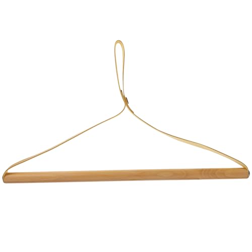 HOMOCONO Beech Wooden Suit Hanger Space Saving Camping Hanger Heavy Duty for Clothes