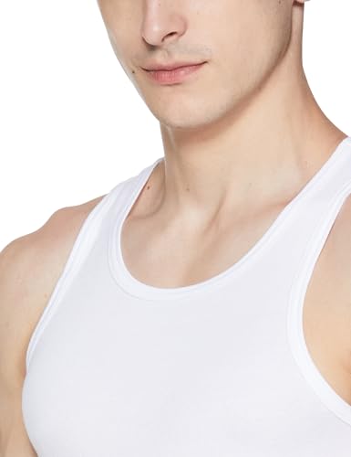 Image of Jockey 8823 Men Super Combed Cotton Rib Round Neck Sleeveless Vest with StayFresh Properties (Pack of 3) Regular Fit