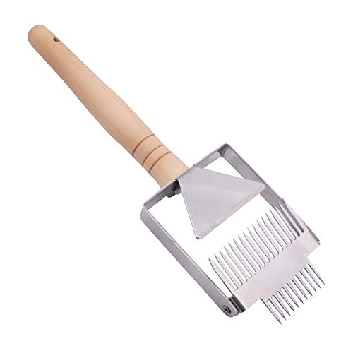 Mooyod Balanced Two-headed Honey Fork Stainless Steel Honey Uncapping Tool ortable New Designed Tool
