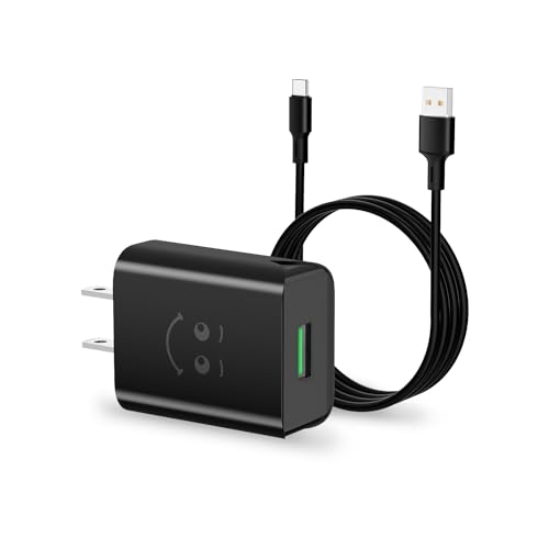 TOPWE USB Wall Charger, 18W Quick Charging 3.0 Block with 3.3FT A to Type C Cable, USB Plug Compatible for iPhone iPad, Samsung Galaxy S23/22/21/20 FE/Ultra/Plus, A54/34/52/13/20, Huawei, LG, HTC