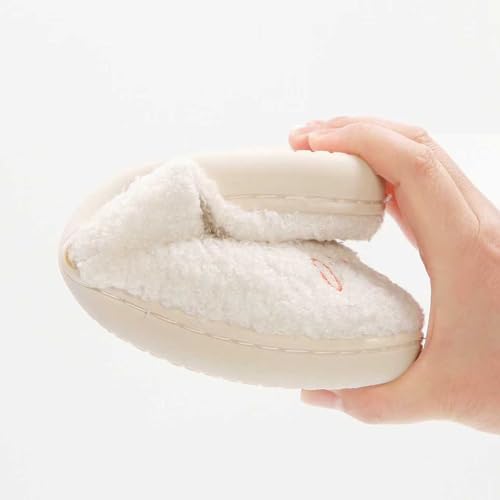 Image of Cute Animal Slippers for Women Man Cartoon Animal Slippers for Woman Fuzzy Memory Foam Winter Warm Fluffy Shoes