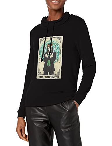 Haut Marvel Loki femme anti-froid en maille douce à col bénitier protecteur
