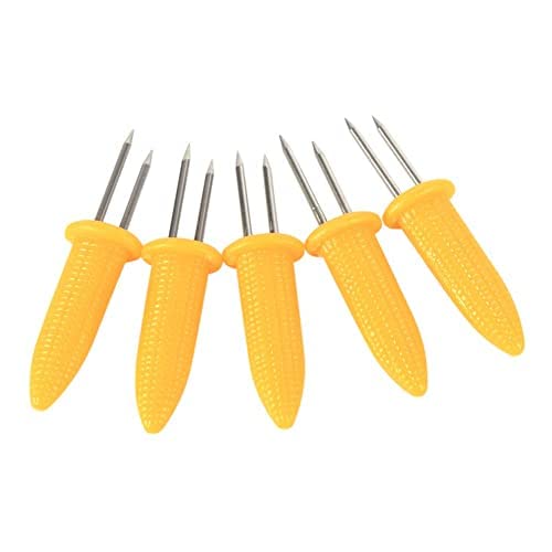 Cob Holder - 12 pinchos de acero inoxidable para barbacoa, soporte para mazorcas de maíz Cover