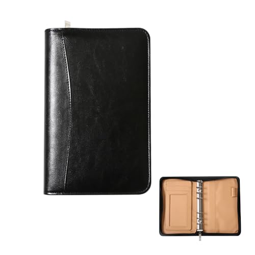 Fini le désordre budgétaire avec ce classeur A6 zippé en cuir pour organiser votre quotidien