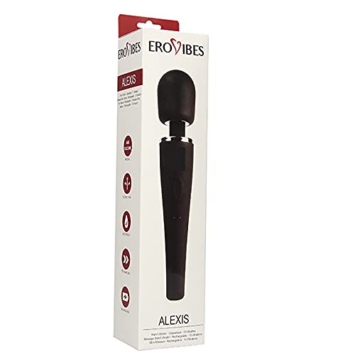 Alexis - Magicwand Akku - Magic Wand Vibratoren Stark - Wand Massagestab Sex - Kabelloser Massagestab Stark - 30 Cm