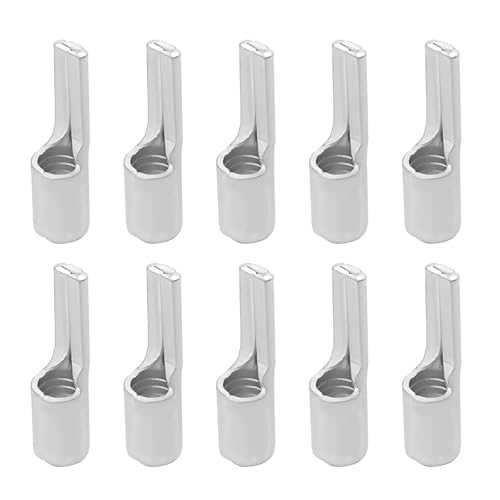 VGOL 25 Piezas de Conector de Aguja Desnuda de Terminal de Clavija Plana Sin Aislamiento de Cobre Puro Estañado para Terminales de Clavija Plana de Tubo de Cobre Cable de 25mm²