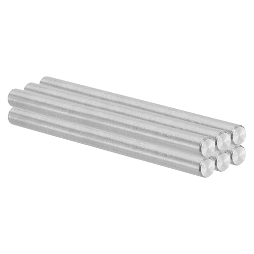 PATIKIL 6mm x 90mm Dowel Pin Stainless Steel, 6 Pcs 304 Stainless Steel Pegs Shelf Pins Rod Support Metal Fasten Elements for Shelves Furniture Fixing Component, Silver
