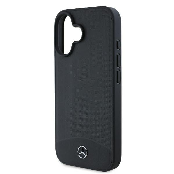 MERCEDES-BENZ MagSafe Étui en cuir texturé et uni Noir