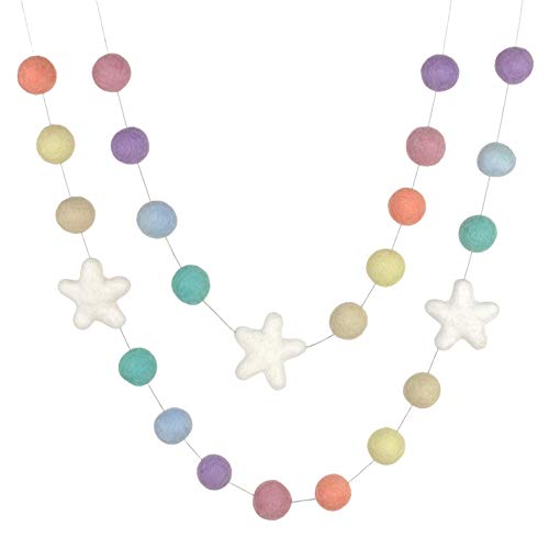 Felt Ball & Star Garland - 1