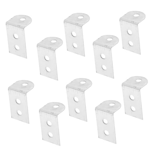 BUTIFULSIC Triangular Support Brackets 100pcs Stainless Steel Corner Bracket Home Corner Brace for Photo Shelf
