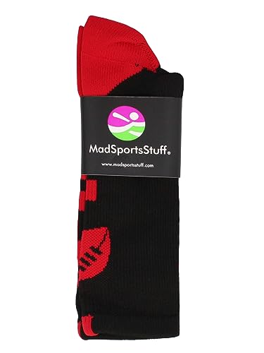 Madsportsstuff LBBPC-FB-148-S Football Logo Crew Socks thumb #1