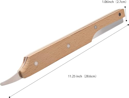 Image of Baskety Coconut Knife, Portable Stainless Steel Coconut Tool, Coconut Opener, Kitchen Coconut Opener with Wooden Non-Slip Handle