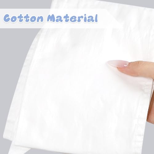 Image of Newborn Swaddle Sash, Soft Cotton Bow Decorative Strap for Swaddles, Adorable Maternity Bow Sash, 70x5.5 Inch, White