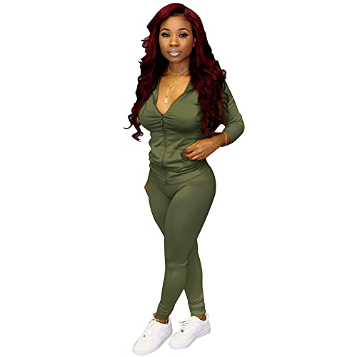 Adogirl Womens Sweatsuit Set Two Piece Outfits Top + Skinny Long Pants Tracksuits Jogging Suits Jumpsuits #TOP6