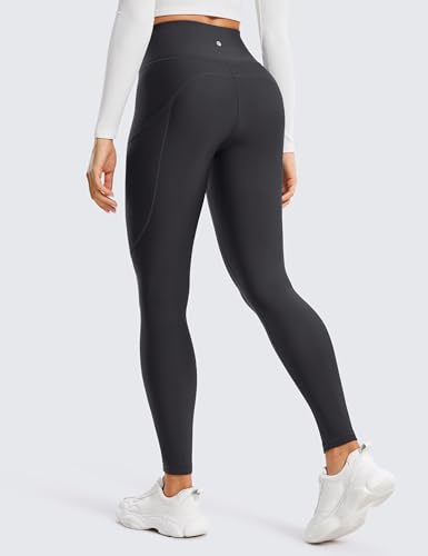 Image of CRZ YOGA Fleece Thermal Leggings Pockets 28'' | Casual, Full Length, Winter, Warm, for Women