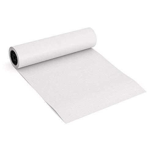 Image of White Paper Roll - 24 Inch X 20 Meter (100 GSM) - Perfect for Wall Art, Painting & Drawing Paper, Kids Easel & Wrapping Paper