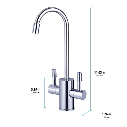 Ready Hot Water Dispenser, Digital Display Hot Water Dispenser, Includes Chrome Hot and Cold Water Faucet