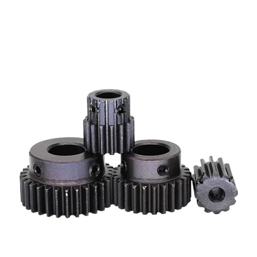 Bevel Gear Pinion Hardware Mechanical 17T/18Teeth 1M Small Gear 1 Mod Spur Gear 1 Motor Mini Gear Pinion 45# Steel Bore Size 4-16 Mm Transmission Accessories Part(6mm-18 Teeth)