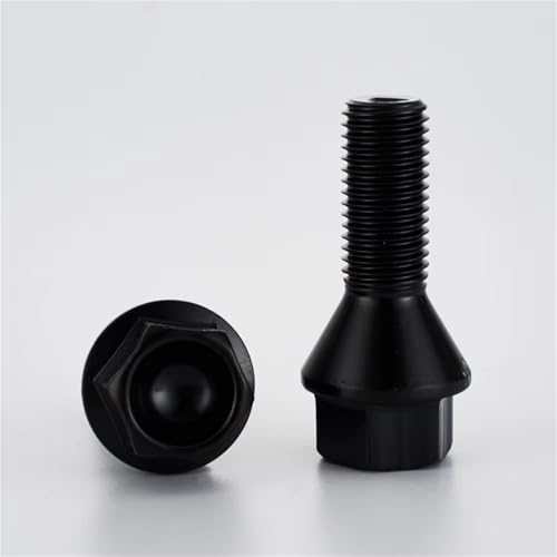 Tornillos de Rueda M12x1.5 Negros de 17mm para BMW X1 Z4 E46 E90 E39 E60 E53 3